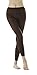 STYLEGAGA Women's 80Denier Semi Opaque Solid Color Footless Pantyhose Tights 2pair (M/L, Brown)