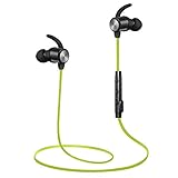 Bluetooth Headphones, Wireless Headphones, ATGOIN Sweatproof High Fidelity Stereo Bluetooth Earbuds Lightweight and Noise Canceling Wireless Earbuds Fit for Workout with Built-in Magnet