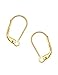 10pcs Gold plated Sterling Silver Lever Back Earring Hooks Ear Wire Connectors (~17-18GA wire, Strong) #SS215-G