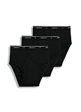 Jockey Men's Underwear Classic Low-Rise Brief - 3 Pack, black, 36