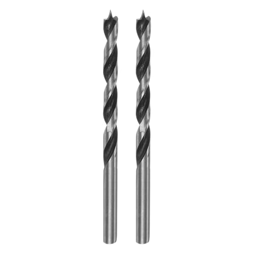 HARFINGTON 2pcs Brad Point Drill Bits 5mm(13/64") Dia Straight Round Shank Drill Metric Brad Point 2.2" Drilling Depth Spiral Twist Drill Bits for Carpenter Woodworking Plastic Rubber at Amazon