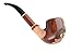 Dragon pear wood hand made wooden tobacco smoking pipes pipe + Pouch