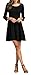 Oyanus Womens 3/4 Sleeve Loose Casual Junior Dresses Fit and Flare Midi Dress