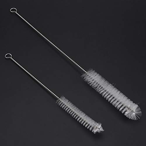 Yesbaby 2Pcs Stainless Steel Washing Brush for Cleaning Aquarium Fish Tank Filter Water Pump Tube