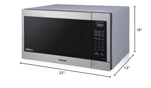 Panasonic NN-SC73LS 1.6 cu ft 1200W Auto Defrost Unique Inverter Technology Microwave (Renewed)
