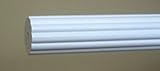 Kirsch Wood Trends 1 3/8 Inch Fluted Wood Poles (8 Ft, White)