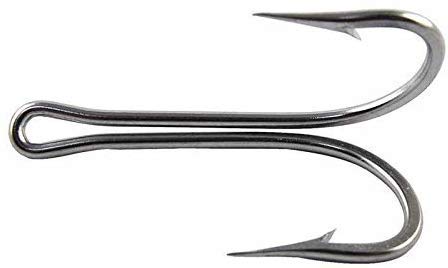 Edelstahl Doppel Angelhaken Zwillingshaken 7982 Extra Stark Edelstahl Doppel Haken Angeln Fly Haken für Salzwasser… – Bild 8