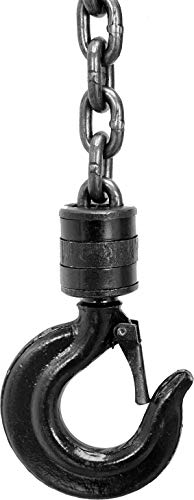 TCE ATR9010U Torin Manual Hand Lift Steel Chain Block Hoist with 2 Hooks, 1 Ton (2,000 lb) Capacity, Blue - Image 8