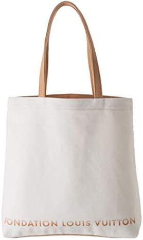 フォンダシオン ルイ・ヴィトン FONDATION 美術館限定 LOUIS VUITTON キャンバス トートバッグ ベージュ系×オフホワイト系【並行輸入品】