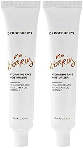 Dr Roeebuck’s No Worries Hydrating Face Moisturizer Deluxe Travel Size, Set of 2