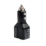 9to5Cables Dual 15W / 3.1A USB Car Charger for Apple iPod iPhone iPad Samsung Galaxy Tab 10.1 - With Smart Charge Technology - Black