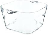 Prodyne AB-18-A Big Square Party Beverage Tub, Clear