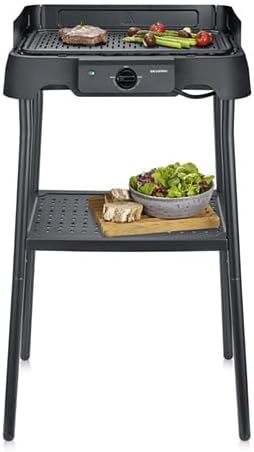 Barbecue Électrique Sur Pied, Céramique Sans PFAS, 2000W