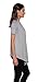 Free to Live Women's Short Sleeve Light Weight Open Front Cardigan (XL, Heather Grey)