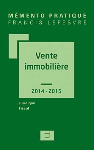 Vente immobilière, 2014-2015