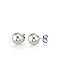 THE PEARL SOURCE White Japanese Akoya Real Pearl Earrings for Women - 14k Gold Stud Pearl Earrings | Hypoallergenic Earrings with Genuine Cultured Pearls, Pearl Gifts for Anniversary