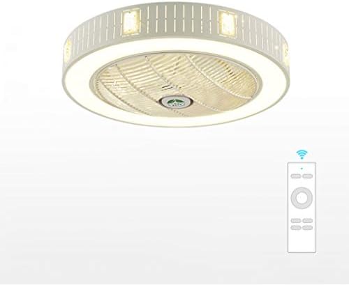 LED Ceiling Light Modern Minimalist Ceiling lamp Creative Fan Design with Remote Control Maximum 40W Dimmable Metal Interior Ceiling Lights for Living Room Bedroom Dining Table Kitchen Study（White） [Energy Class A++]