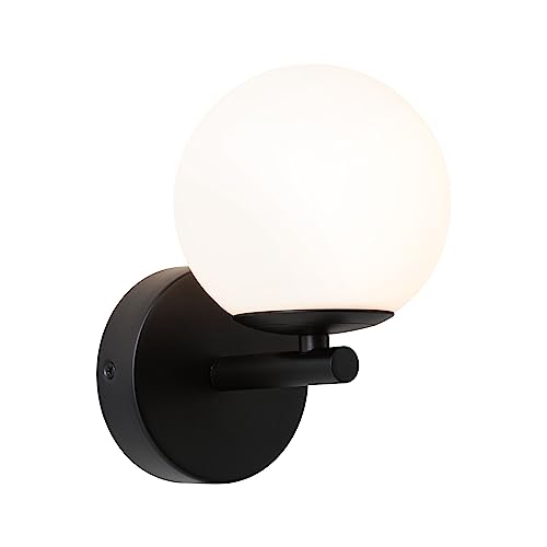 Paulmann 71074 Aplique LED Selection Bathroom Gove IP44 3000K 400lm 230V 5W, negro mate, satinado luminaria de baño