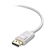 Cable Matters USB C to DisplayPort 1.4 Cable - 6ft, Support 8K@60Hz / 4K@240Hz, Thunderbolt 4 to DisplayPort Cable, Display Port to USB C, White - Not for Portable USBC Monitor