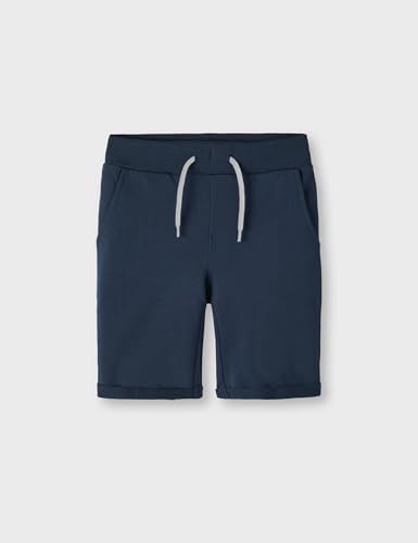 Nkmvermo 2P Long Swe Shorts Unb F Noos, Pantaloncini Bambini e ragazzi, Grigio (Grey Melange /Pack:PACKED WITH DARK SAPPHIRE), 104