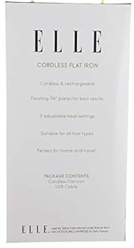 elle cordless flat iron