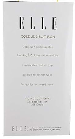 elle cordless flat iron