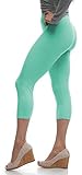Lush Moda Extra Soft Capri Leggings - Variety of Colors - Poseidon, One Size fits Most (XS - XL)