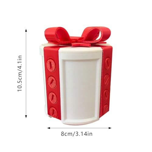 Novelty Valentine's Day Gift Box, 3D Printed Puzzle Container, 10 x 15 cm (Pink)