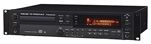 Tascam CD-RW900MKII Professional Rackmount CD Recorder/Player includes Free Wireless Earbuds - Stereo Bluetooth In-ear and 1 Year Everything Music Extended Warranty