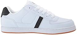 Osiris Men's Relic Skate Shoe, White/Black/Gum, 14