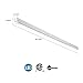 Lithonia Lighting CMNS L46 1LL 840 1-Light LED Striplight, 4000K, 4-Foot, White