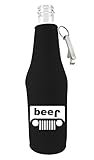 Coolie Junction Beer Truck Funny Beer Bottle Coolie Black w/Opener