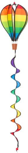 Windspiration Hot Air Balloon Twist Wind Spinner, Mini, "Spectrum"