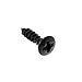 200 Piece Bass & Guitar Pickguard Mounting Screws Scratch Plate, Chrome and Black