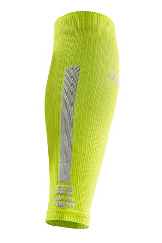 CEP Men's Compression Run Sleeves Calf Sleeves 3.0, Lime/Light V - Thumbnail 2