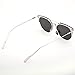 GAMT Desginer Vintage Sunglasses Retro Full-rim Metal Frame Round Lens Fashion Style Sliver