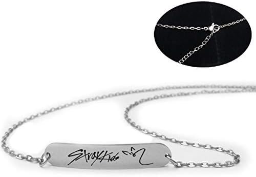 ShengshiZZ New ReleasedKpop Straykids Stray Kids Pendant Necklace Fashion Jewelry Silver Titanium Chain Necklaces & Pendants Highlight Your Collarbone