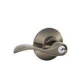 Schlage F51A ACC 620 Accent Keyed Lever, Antique Pewter