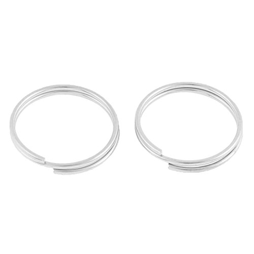 uxcell Metal Dual Loop Split Ring Key Holder Keychain Keyring 20mm Diameter 200 Pcs