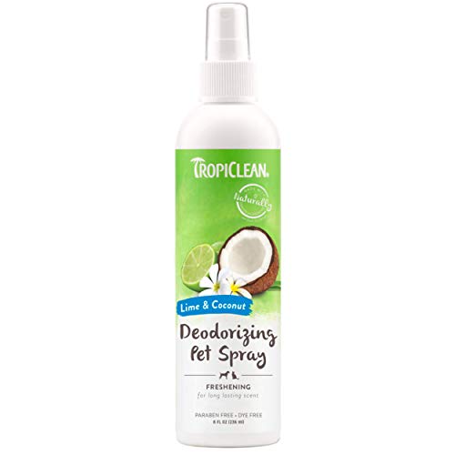 TropiClean Deodorizing Sprays for Pets, Made in USA - Made in USA - Helps Break Down Odors to Effectively Deodorize Dogs…