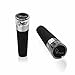 SAMMI Vacuum Pump and Stopper, Saver, Preserver, Easy Stopper & Sealer, Ideal Reusable Cork to Store Wine Saver & Stopper, Black, 2,