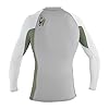 ONeill-Wetsuits-UV-Sun-Protection-Youth-Skins-Long-Sleeve-Crew-Sun-Shirt-Rash-Guard-LunarLight-OliveWhite-14