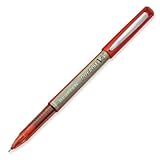 Pilot Precise V5 BeGreen Rolling Ball Pens, Extra Fine Point (.5mm), Red Ink, Dozen Box (26302), Refillable, Premium Comfort Grip, Made from Recycled Materials