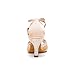 Rhinestones Ballroom Dance Shoes Women Latin Salsa Bachata Performance Dance Shoes Suede Sole (6, Nude-2.5inch Heels)