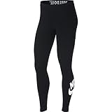 Nike Womens Leg-A-See Logo Legging Black/White AH2010-010 Size Medium