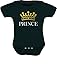 Tstars TeeStars - Prince Crown Gift for Baby Boy/Baby Brother Infant Baby Bodysuit