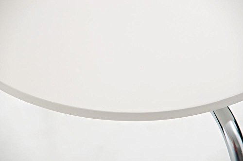 CLP-Set-4-Sedie-Impilabili-Diego-in-Legno-Robusto-Sedia-Attesa-Telaio-in-Metallo-Sedia-Ergonomica-Facile-da-Pulire-Sedia-Conferenza-Design-Classico-per-Riunioni-o-Sale-Bianco