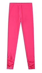 Bienzoe Girls School Yoga Leggings: Kids Cotton