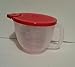 Tupperware Mix and Store Batter Bowl 4 Cup Small Measuring Pitcher Red