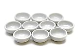 ChangThai Design 10 White Ceramic Plate Dish Classic Bowl Dollhouse Miniatures Food Kitchen